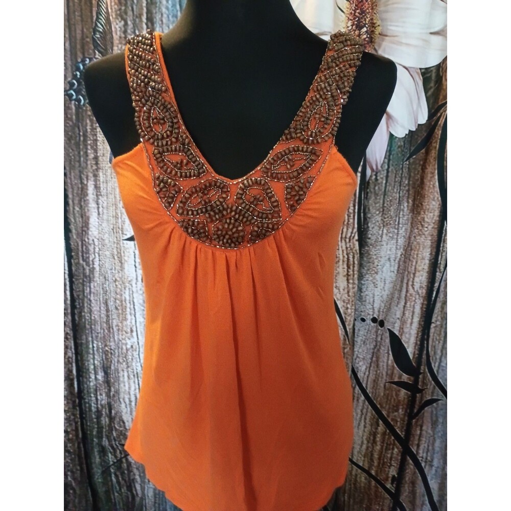 orange Charlotte Russe tank top